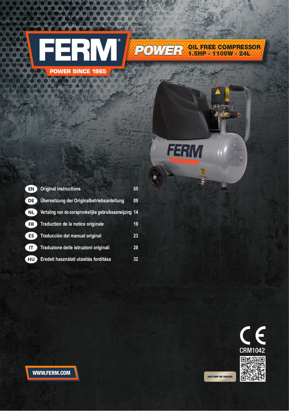 Ferm CRM1042 User guide