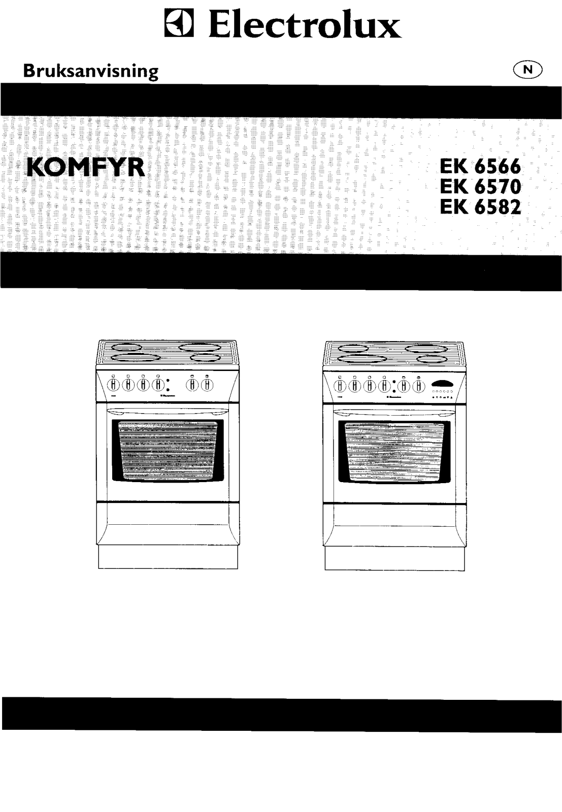 Electrolux EK6582, EK6570, EK6566 User Manual