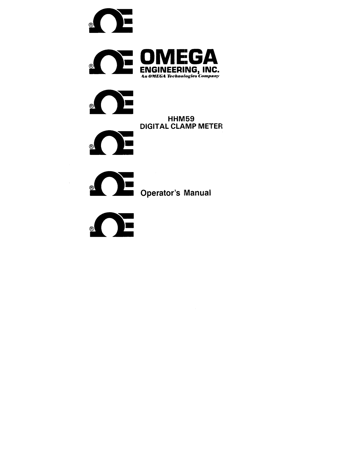 Omega HHM59 User guide - ManualMachine.com