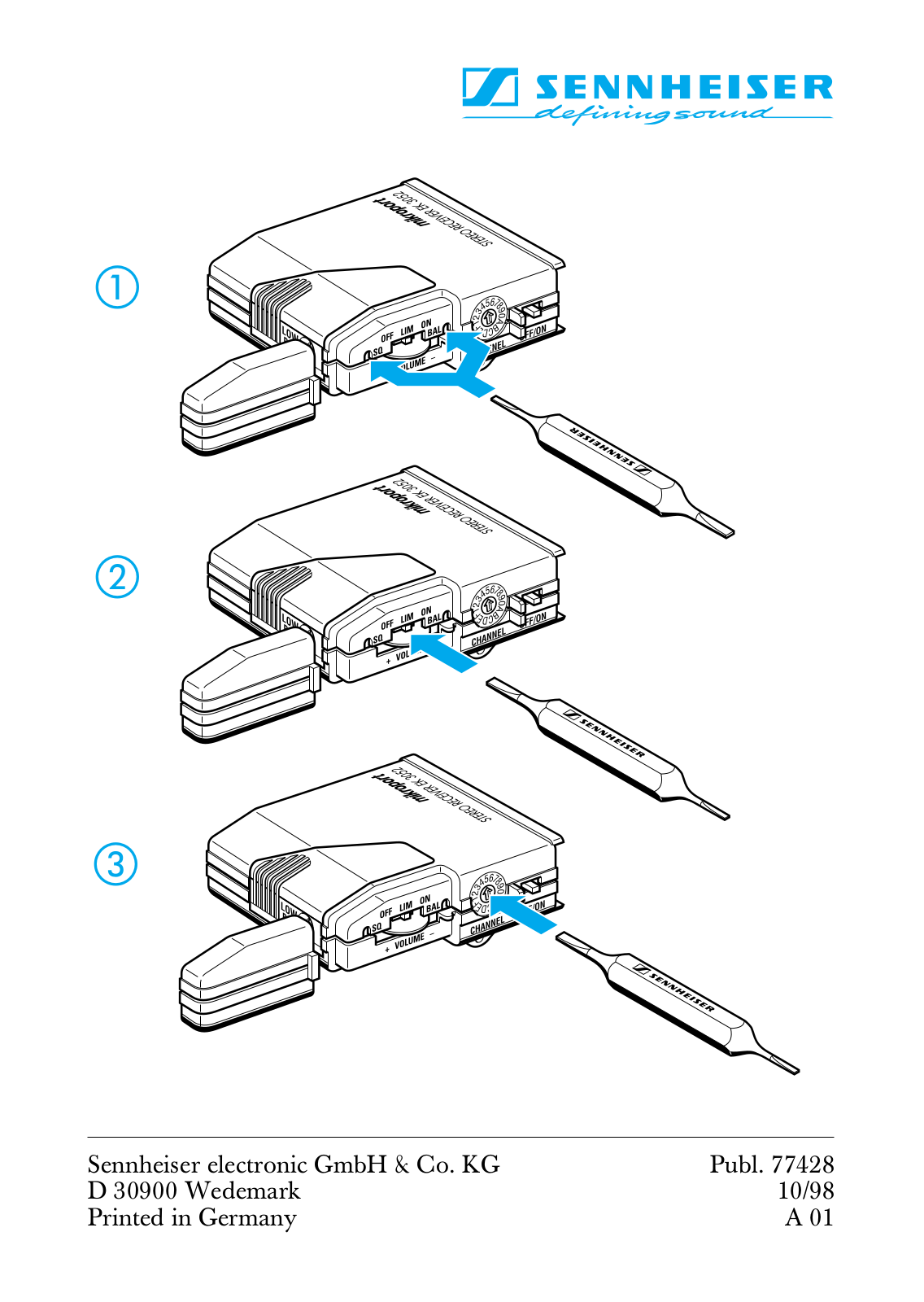 Sennheiser EK 3052 User Manual