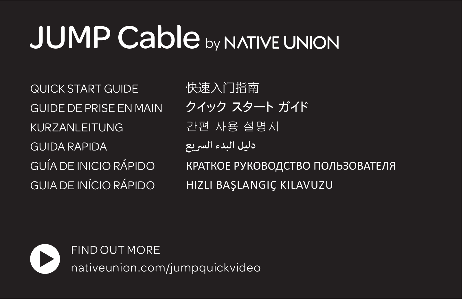 Native Union JCABLE-L-MAR-V2 User Manual