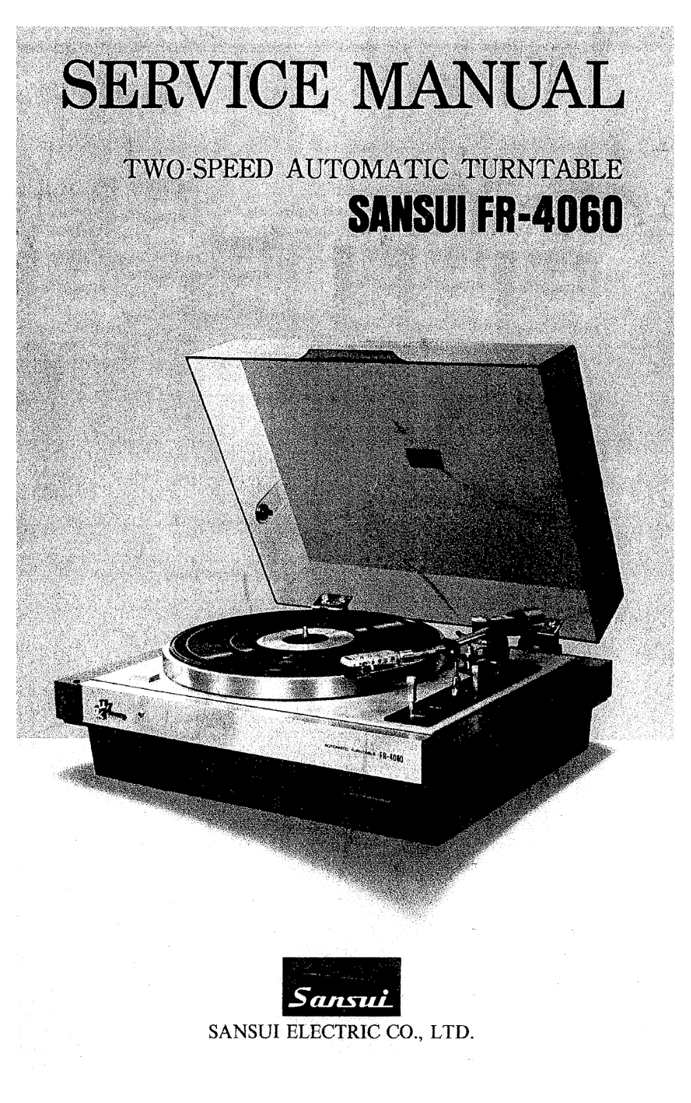 Sansui FR-4060 Service Manual