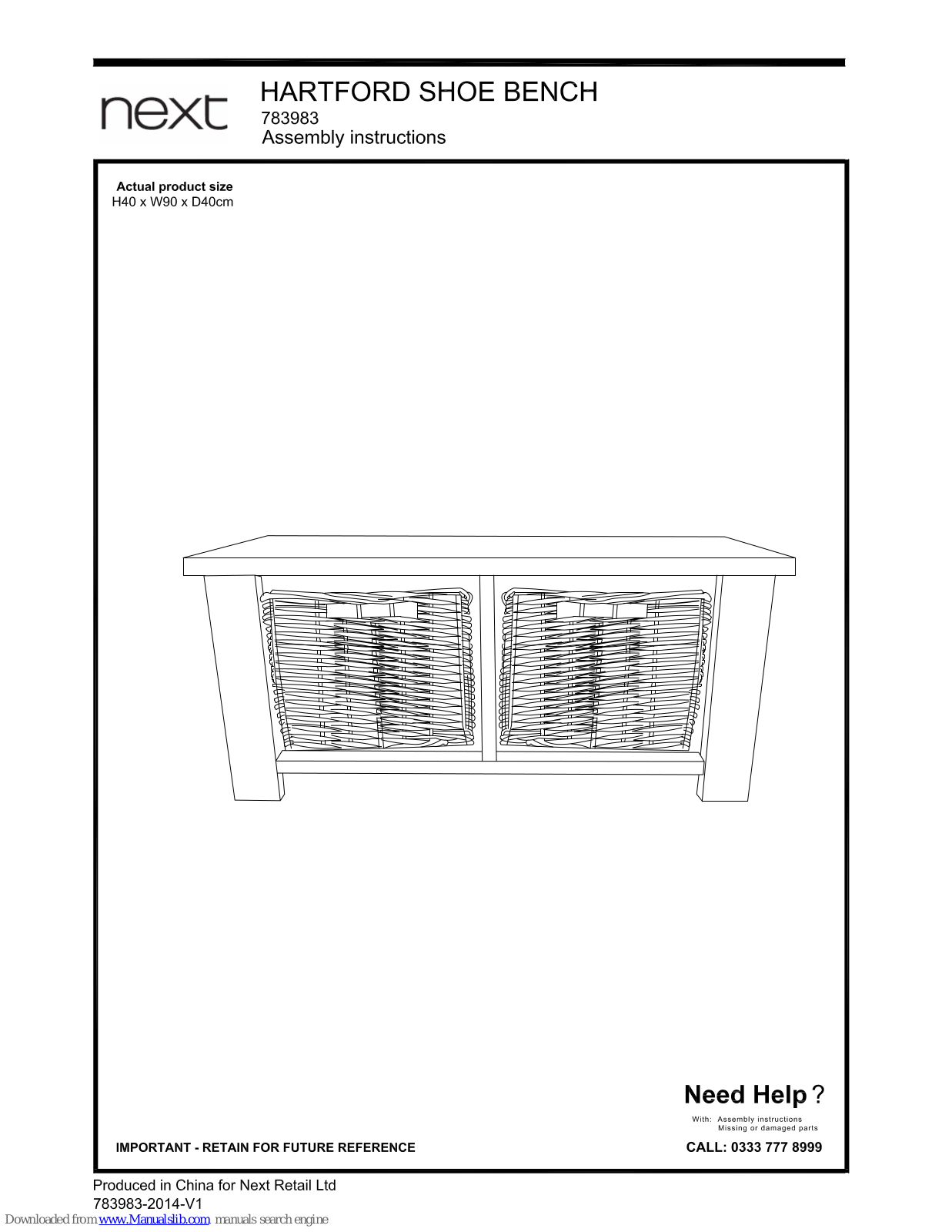 Next 783983 Assembly  Manual - ManualMachine.com