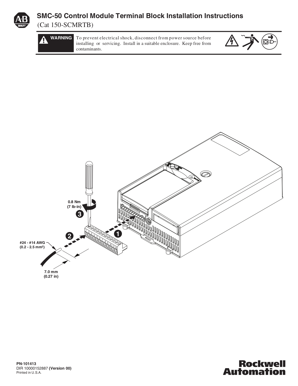 Rockwell Automation 150-SCMRTB User Manual