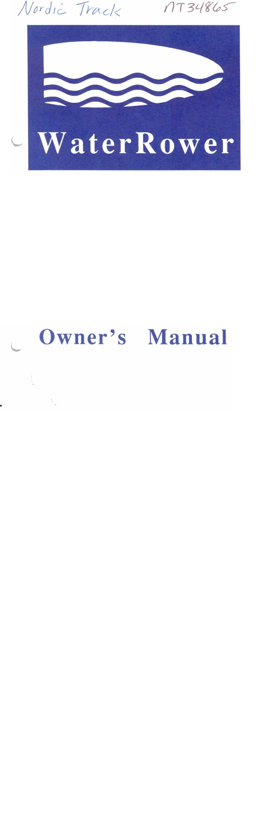 NordicTrack NT348650 Owner's Manual