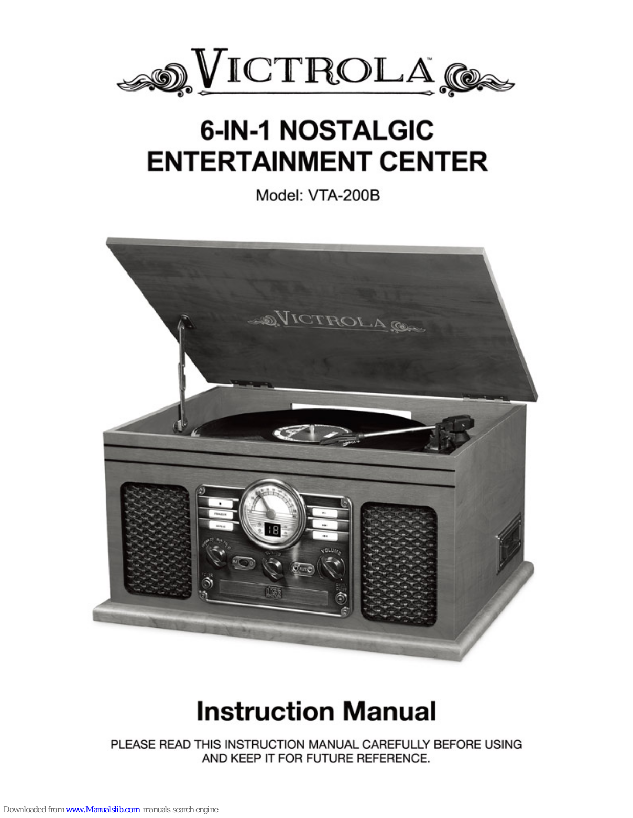 Victrola VTA-200B Instruction Manual