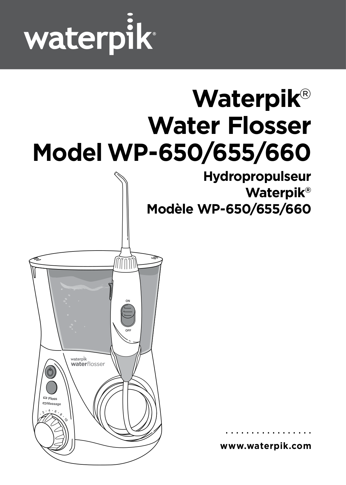 Waterpik WP-660 E2 User manual