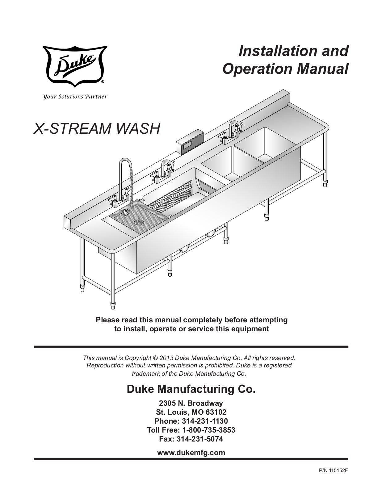 Duke K1000 Installation Manual