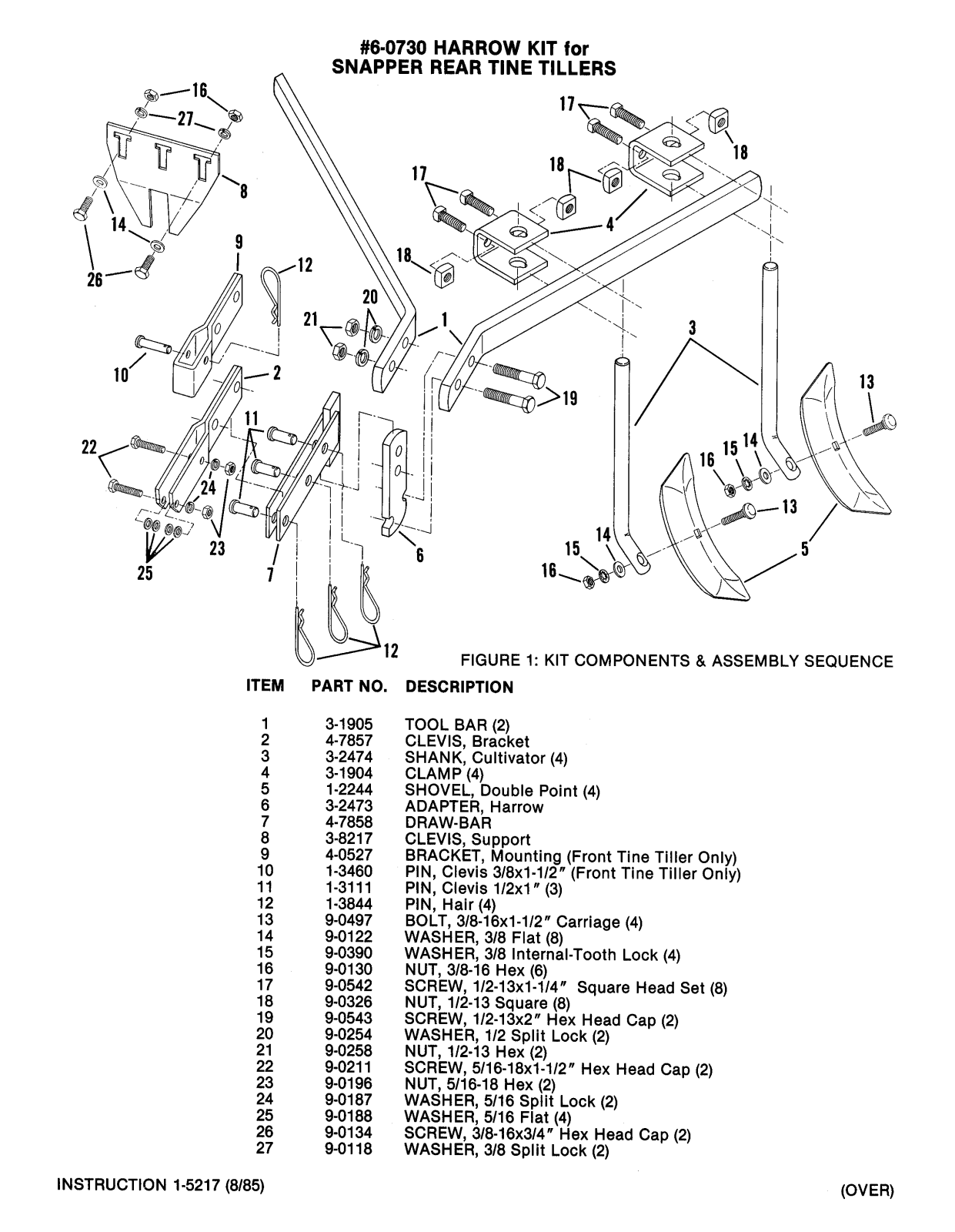 Snapper 6-0730 User Manual