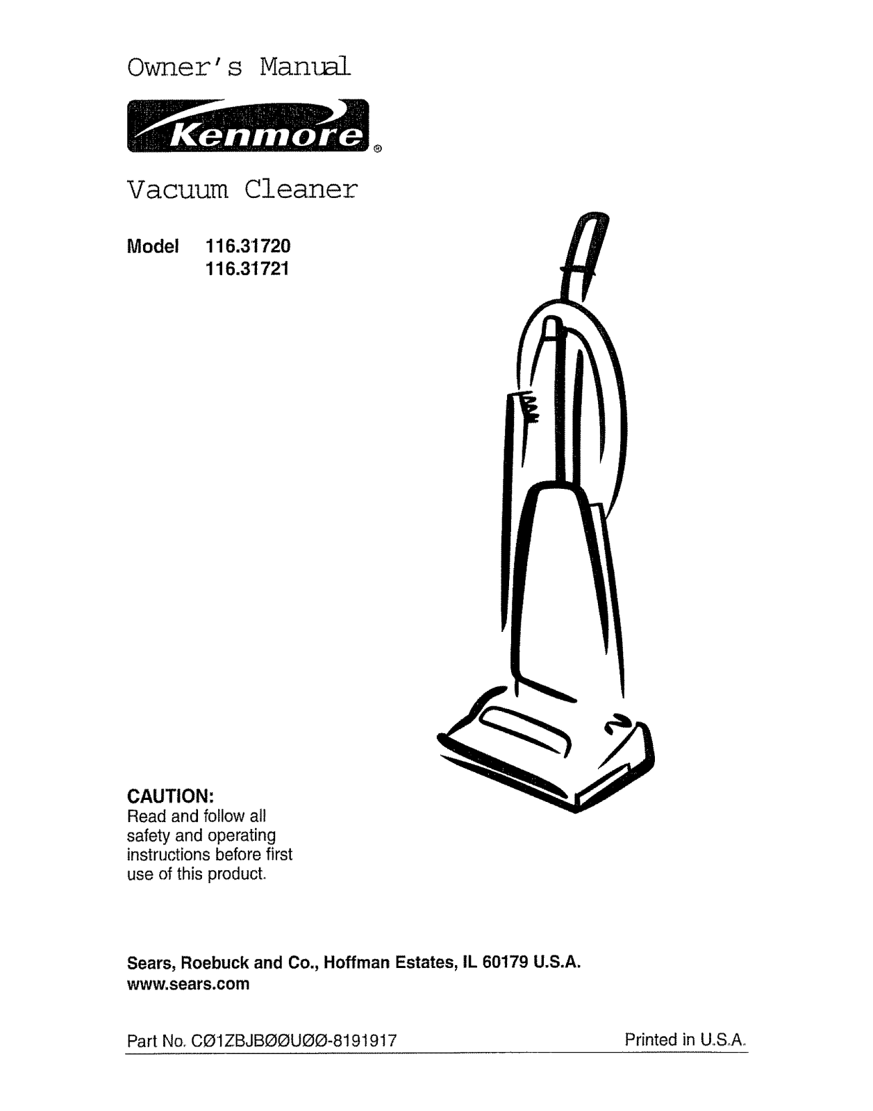 Kenmore 116.31721 User Manual - ManualMachine.com