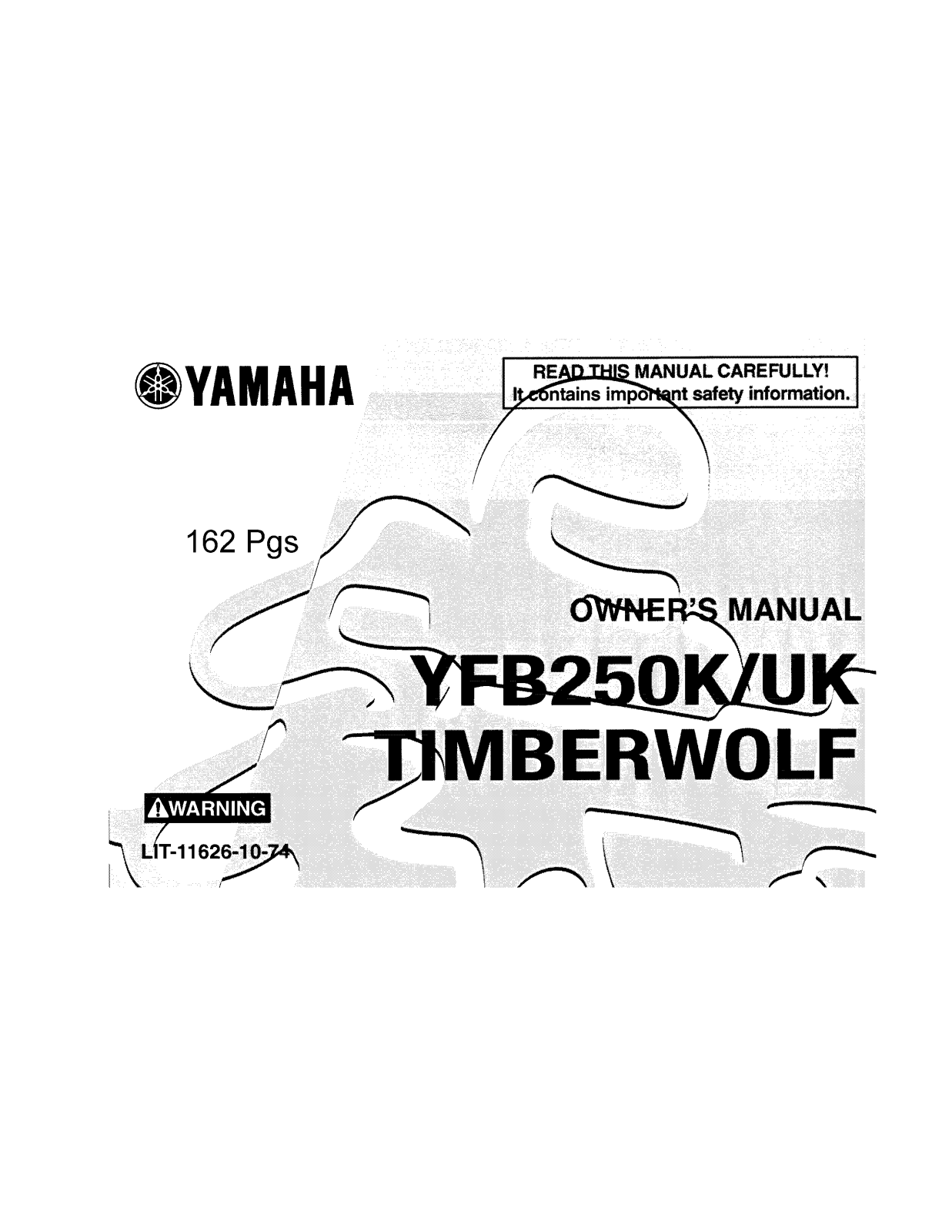 Yamaha YFB250K/UK User Manual