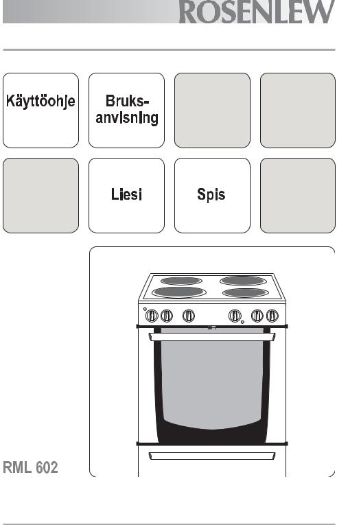 Rosenlew RML602 230V User Manual