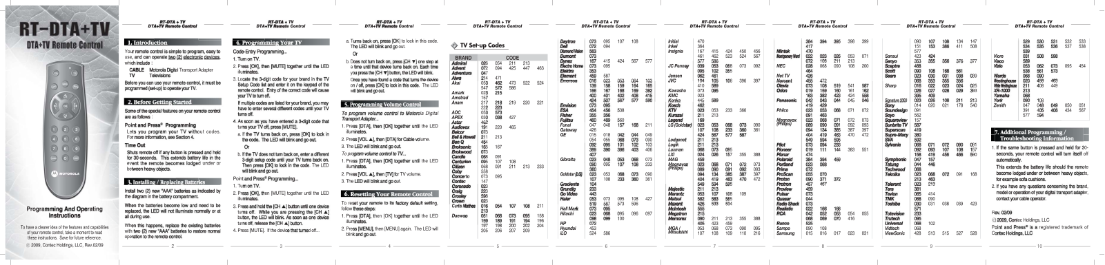 Motorola RT-DTA+TV User Manual