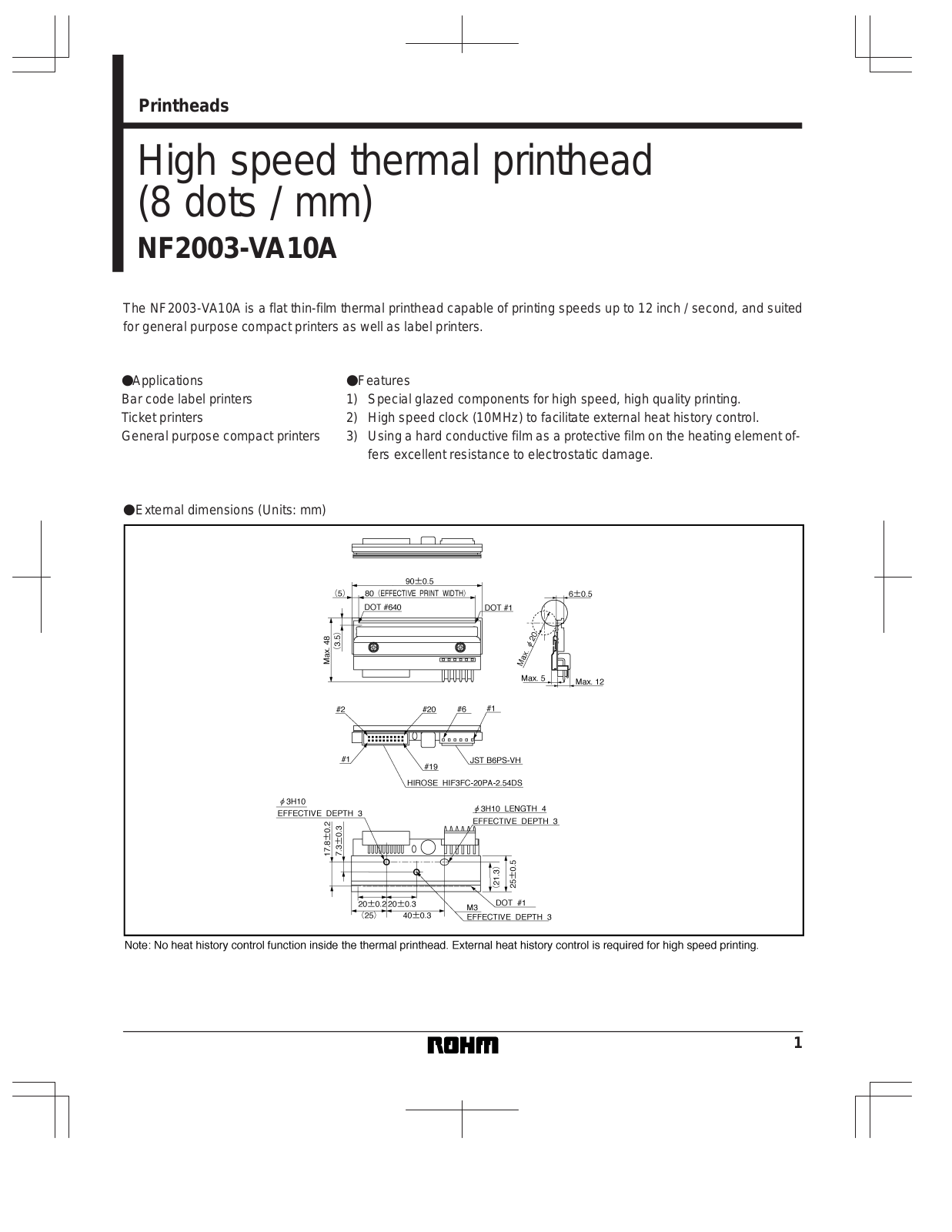 ROHM NF2003-VA10A Datasheet