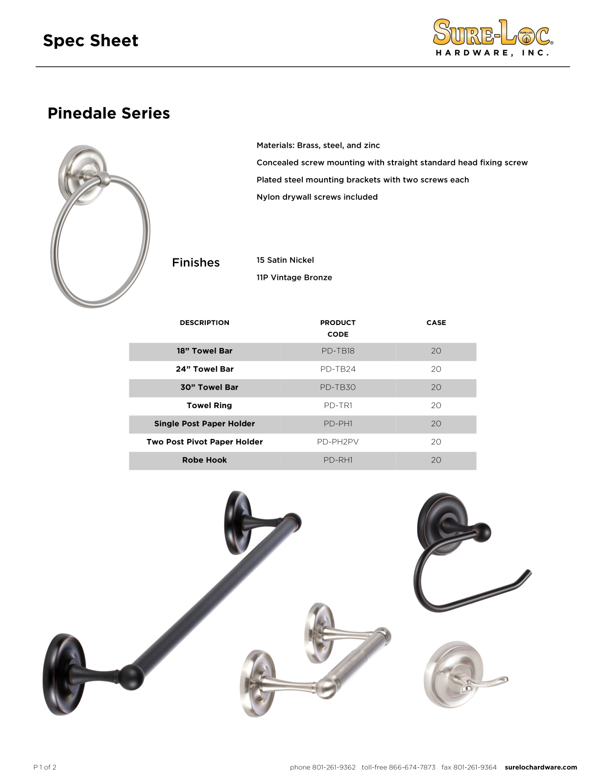Sure-Loc Hardware SLOC1287 Specifications - ManualMachine.com