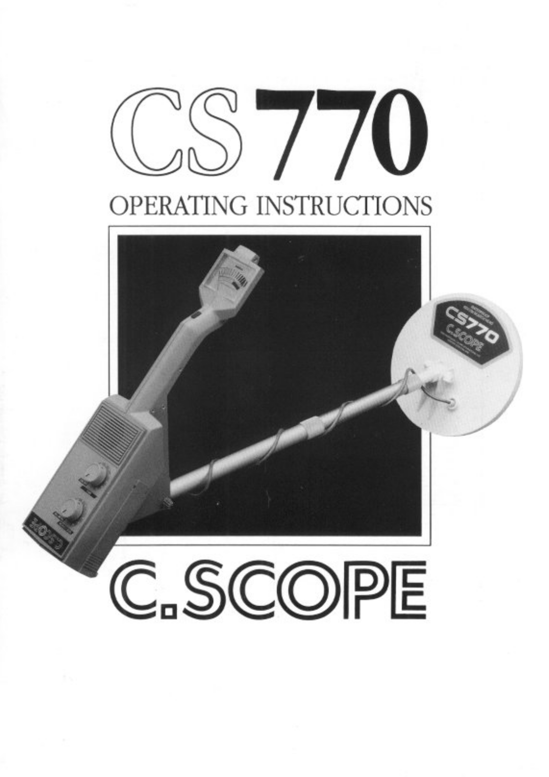 C-scope CS770 User Manual