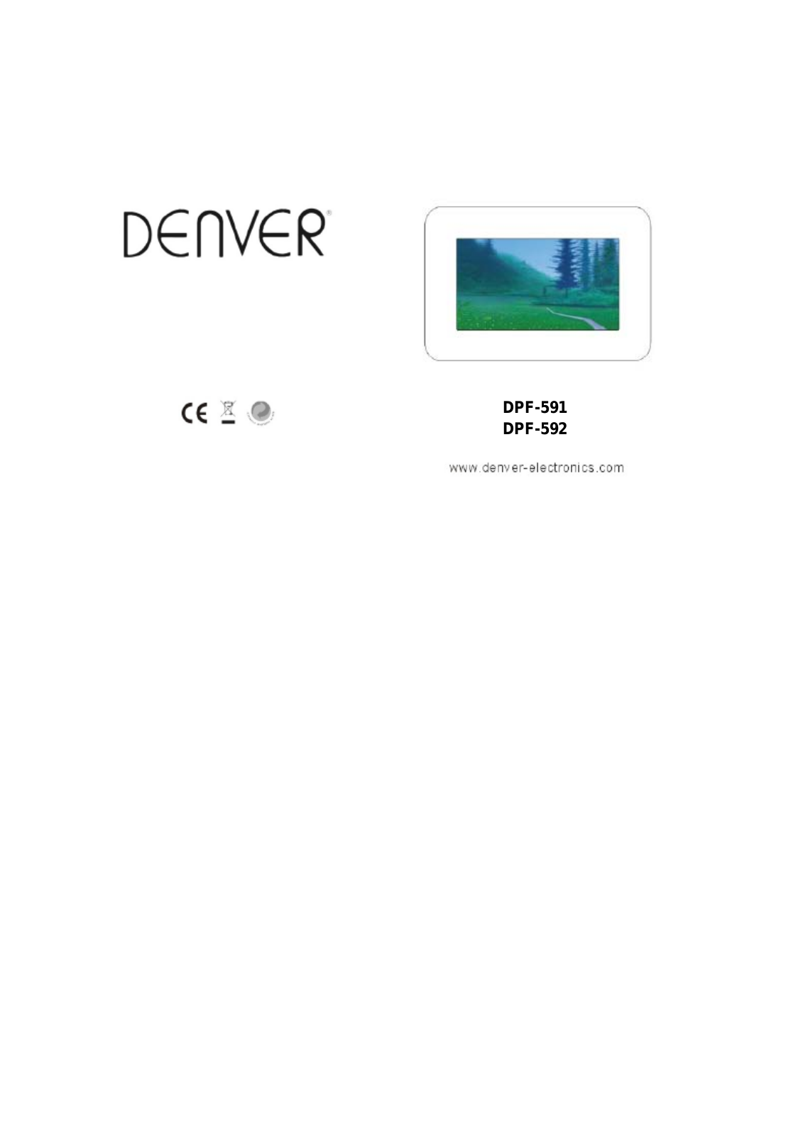 Denver DPF-592, DPF-591 User Manual