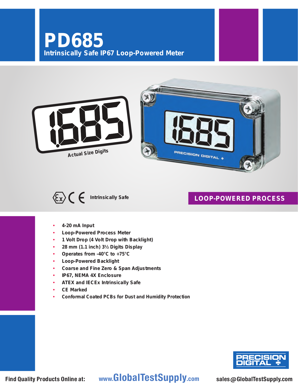 Precision Digital PD685-X, PD685-Z, PD685-Y User manual - ManualMachine.com