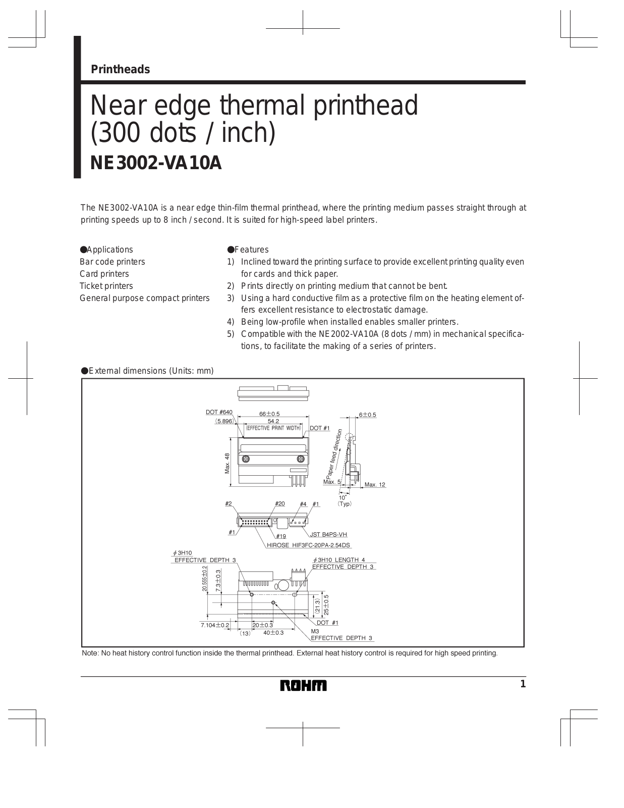 ROHM NE3002-VA10A Datasheet