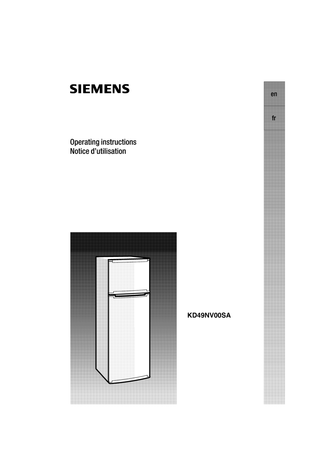 Siemens KD49NV00SA User Manual