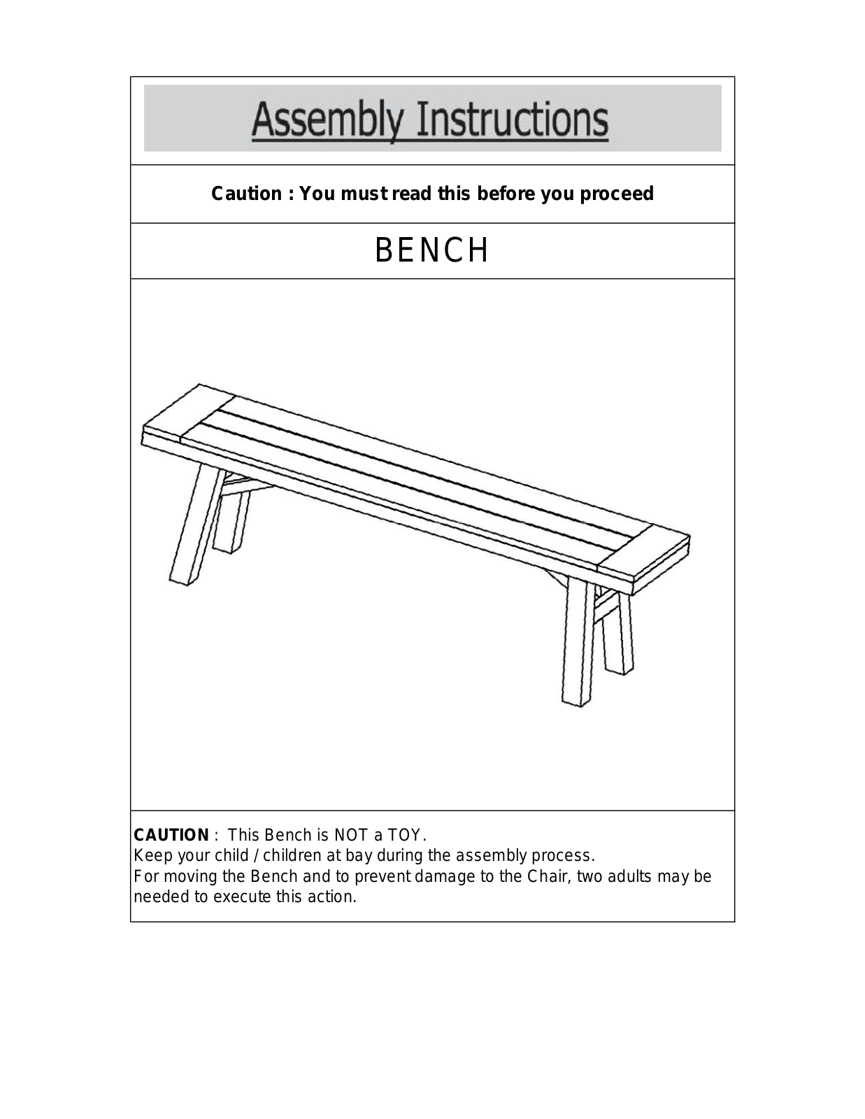Brayden Studio W003233229 Assembly Instructions - ManualMachine.com