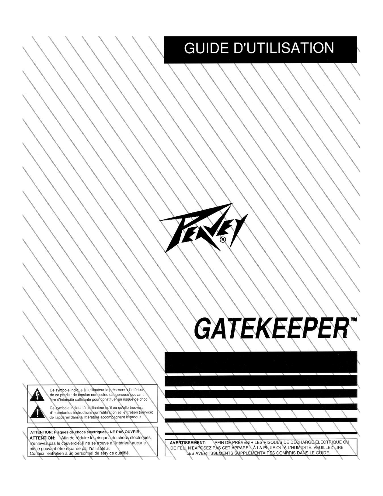 PEAVEY GATEKEEPER User Manual