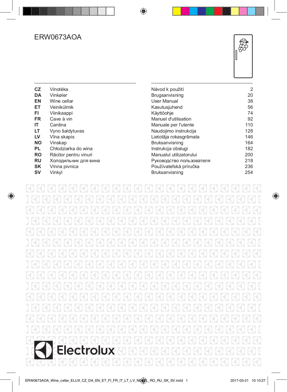 Electrolux ERW 0673 AOA User Manual