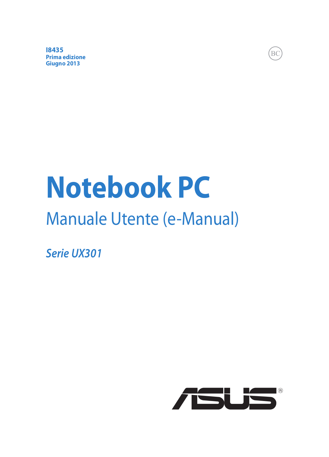 ASUS UX301LA, FI8435 User Manual