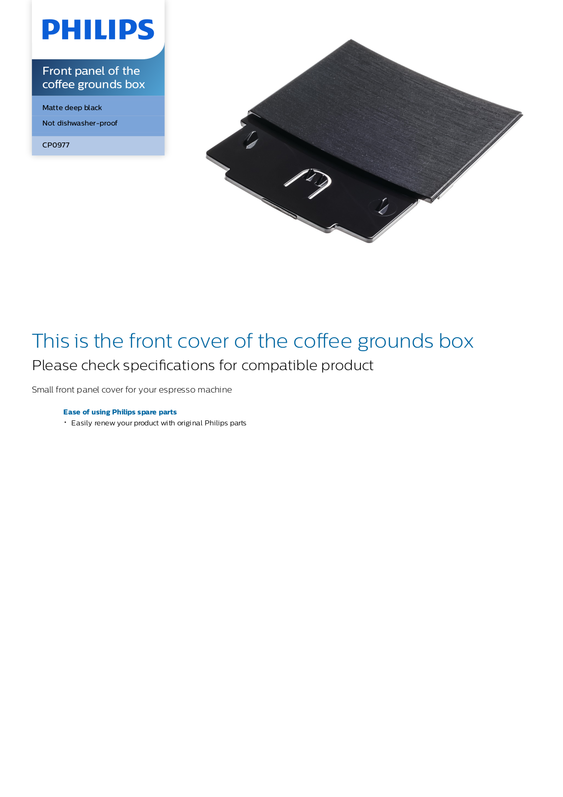 Philips CP0977/01 leaflet - ManualMachine.com