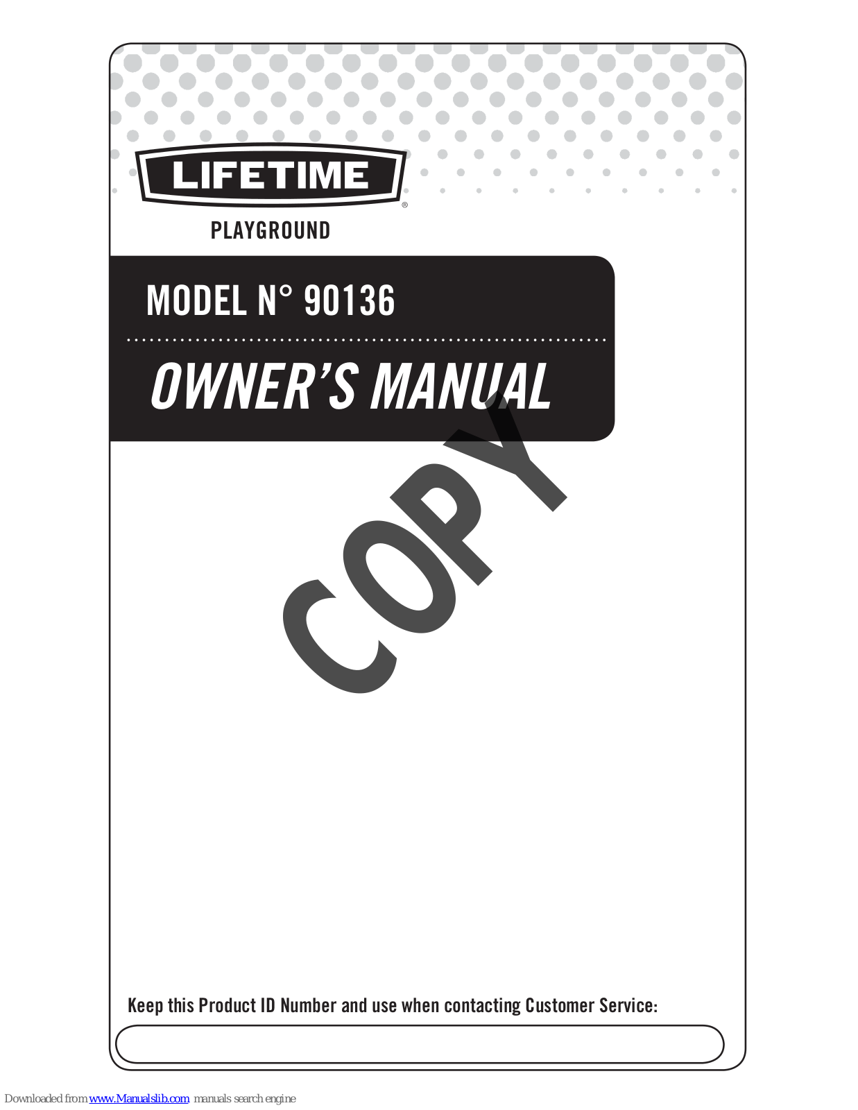 Lifetime 90136 Owner's Manual