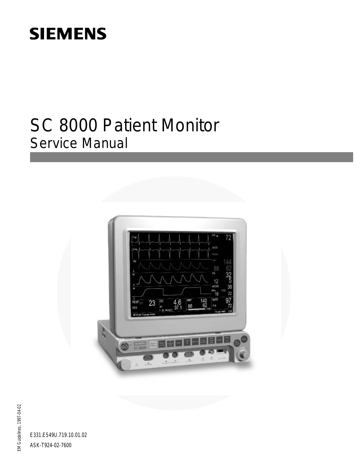 Siemens SC 8000 User manual