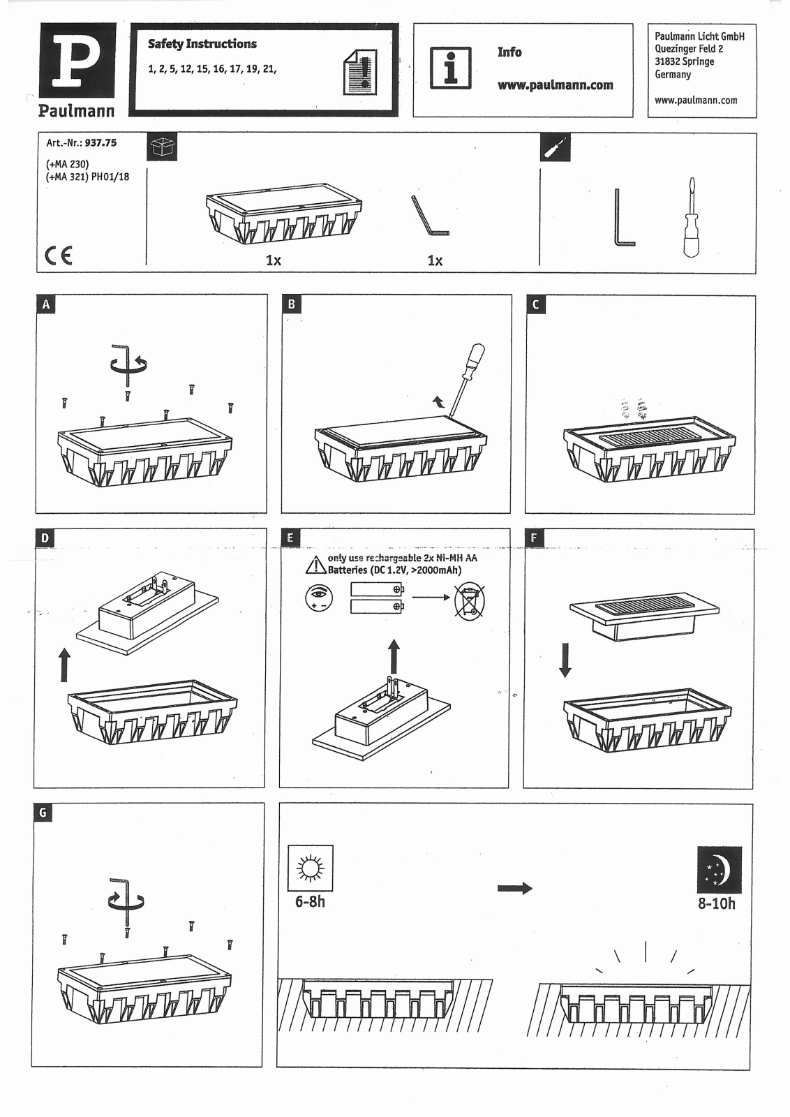 Paulmann 937.75 User Manual - ManualMachine.com
