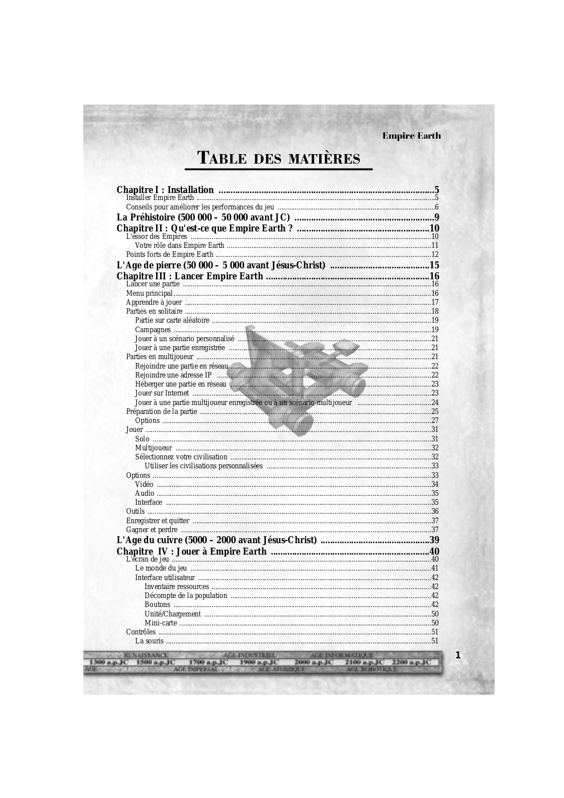 GAMES PC EMPIRE EARTH 1 User Manual