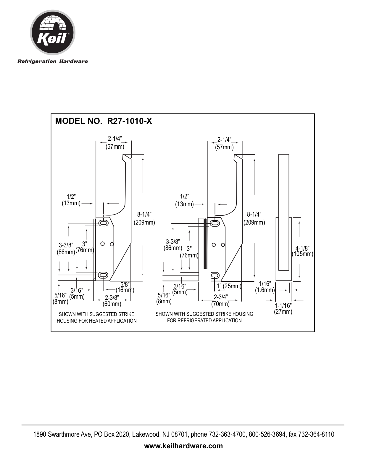 Component Hardware R27-1010-X User Manual