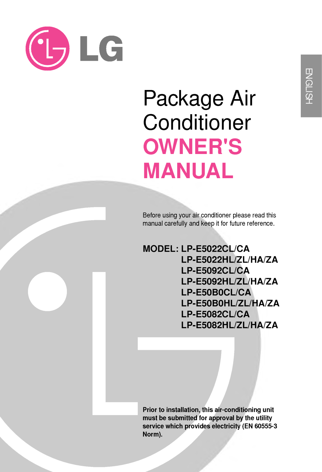 LG LP-E5082CA User Manual