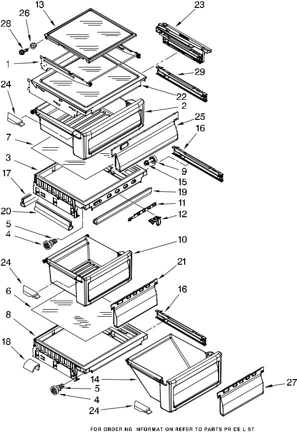 KitchenAid KSRS25RSMS03 Parts List