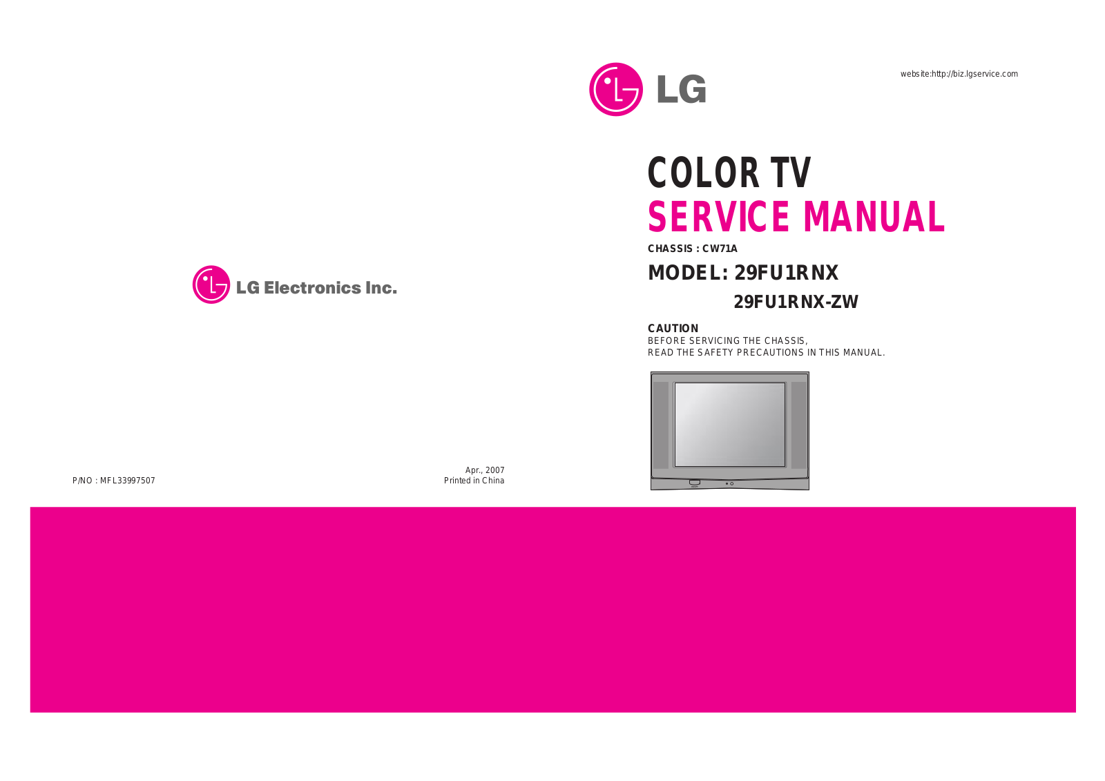 LG 29FU1RNX Schematic