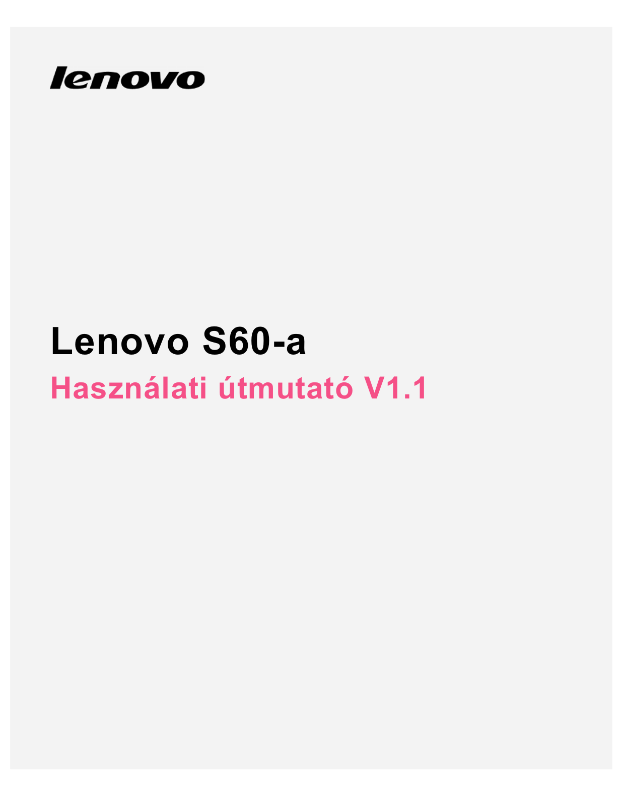 Lenovo S60-a User Guide