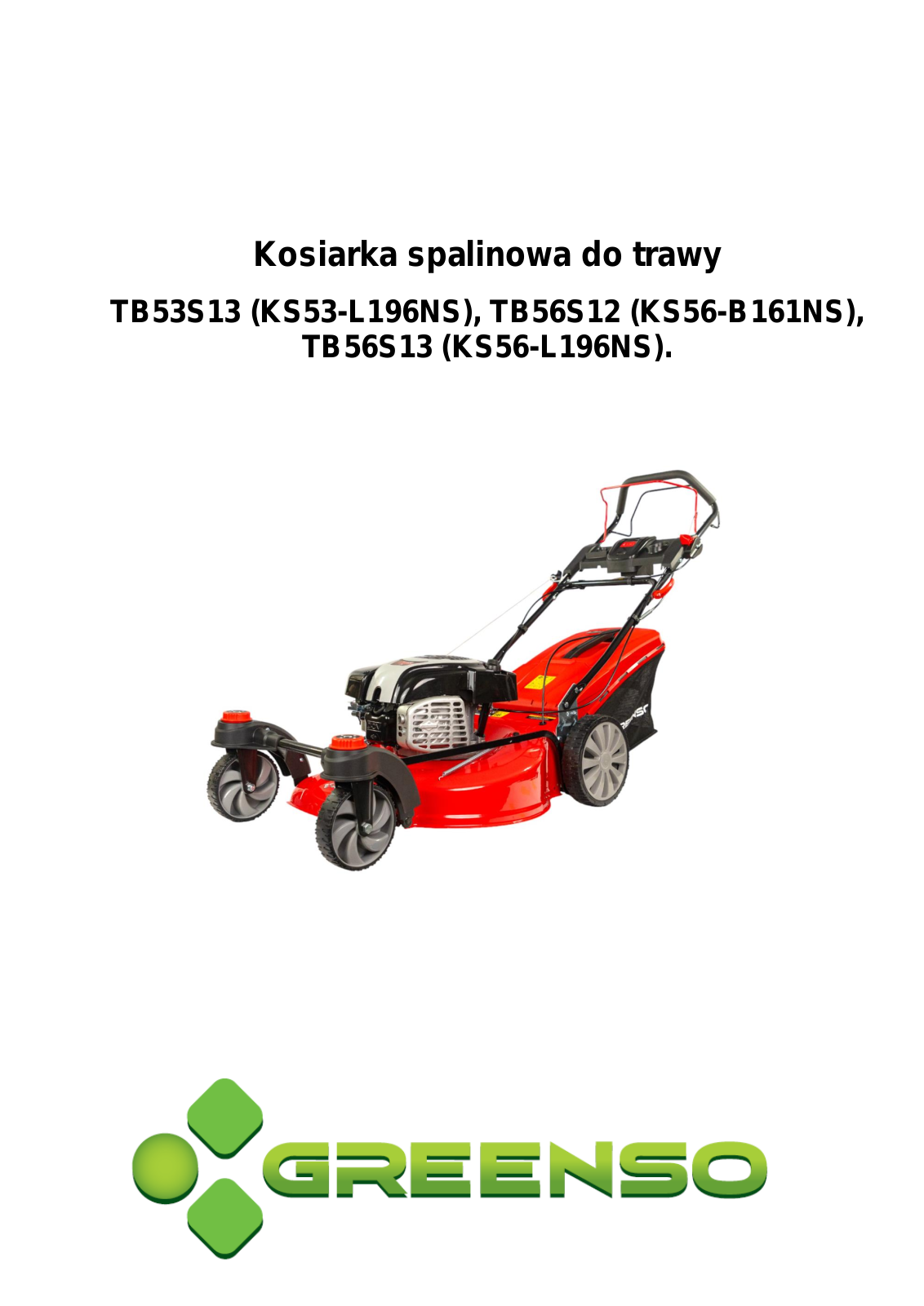 GREENSO TB53S13, KS53-L196NS, TB56S12, KS56-B161NS, TB56S13 User guide - ManualMachine.com