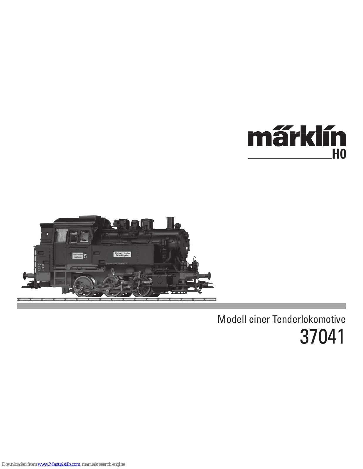 marklin 37041 User Manual