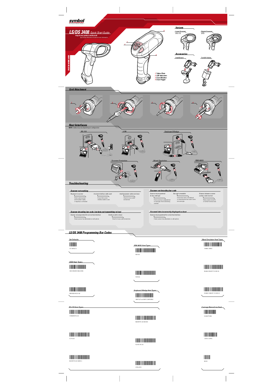 Symbol Technologies LS 3408, DS 3408 User Manual