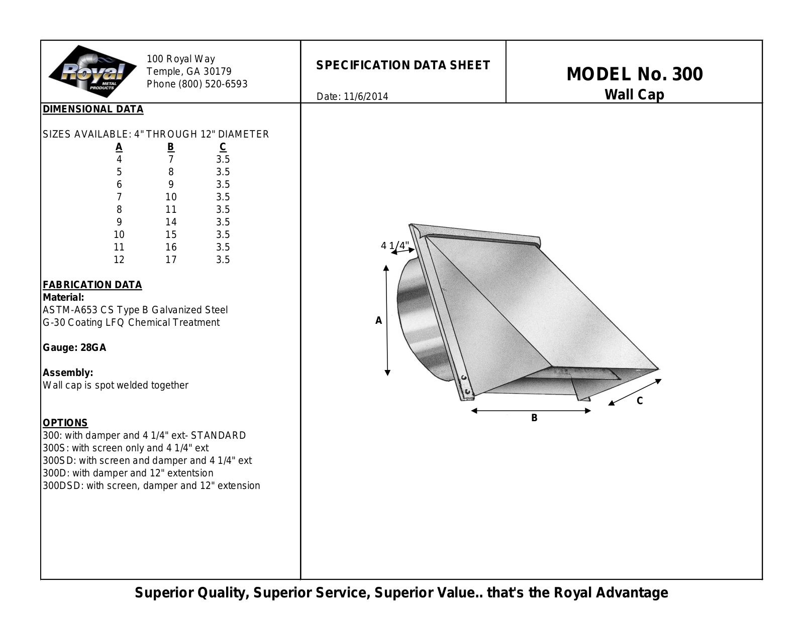 Royal Advantage 300 User Manual