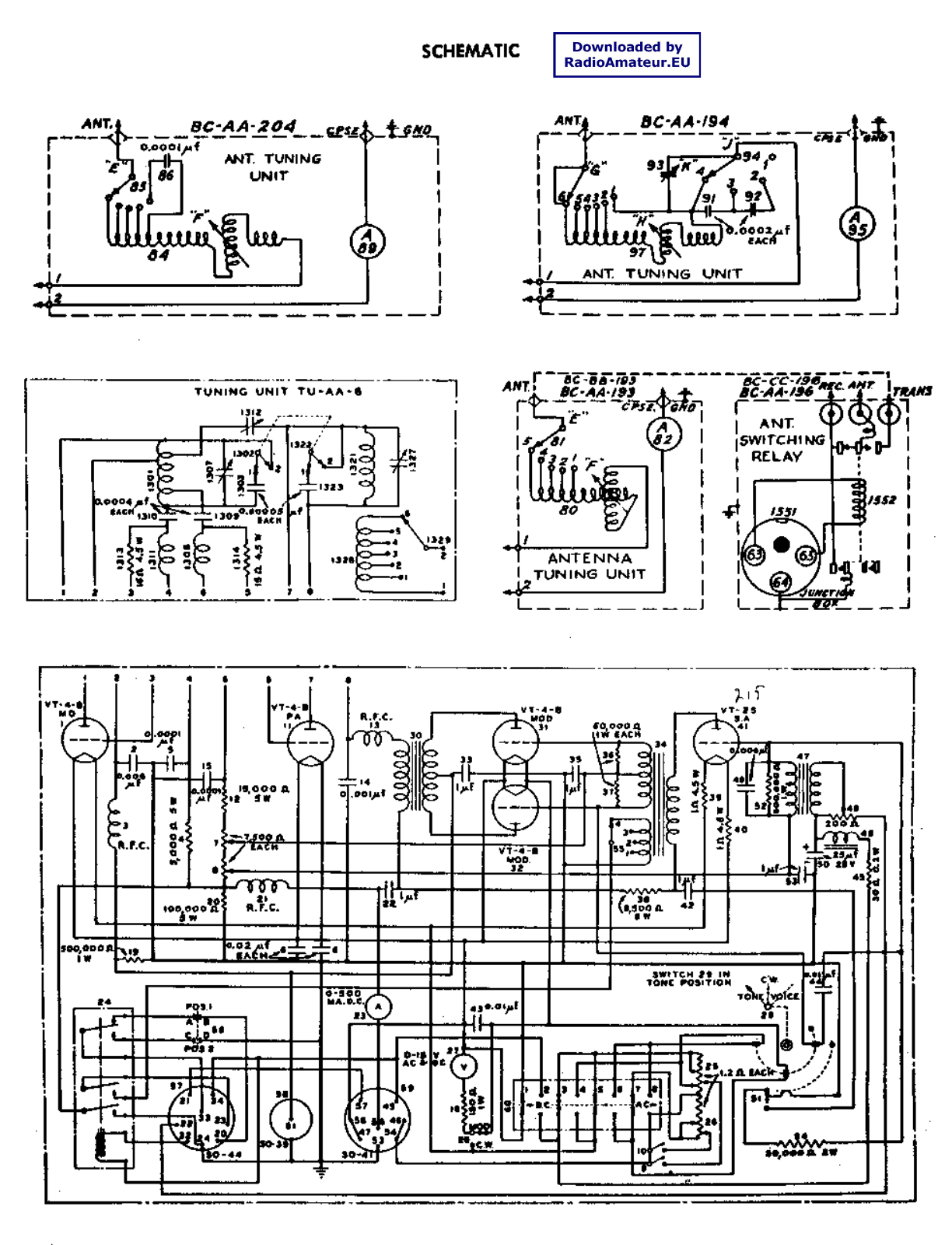 Pozosta BC-191AA Schematic