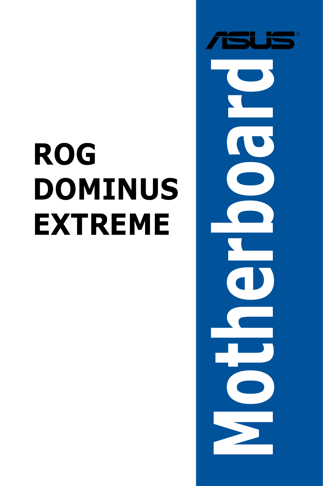 ASUS ROG Dominus extreme operation manual