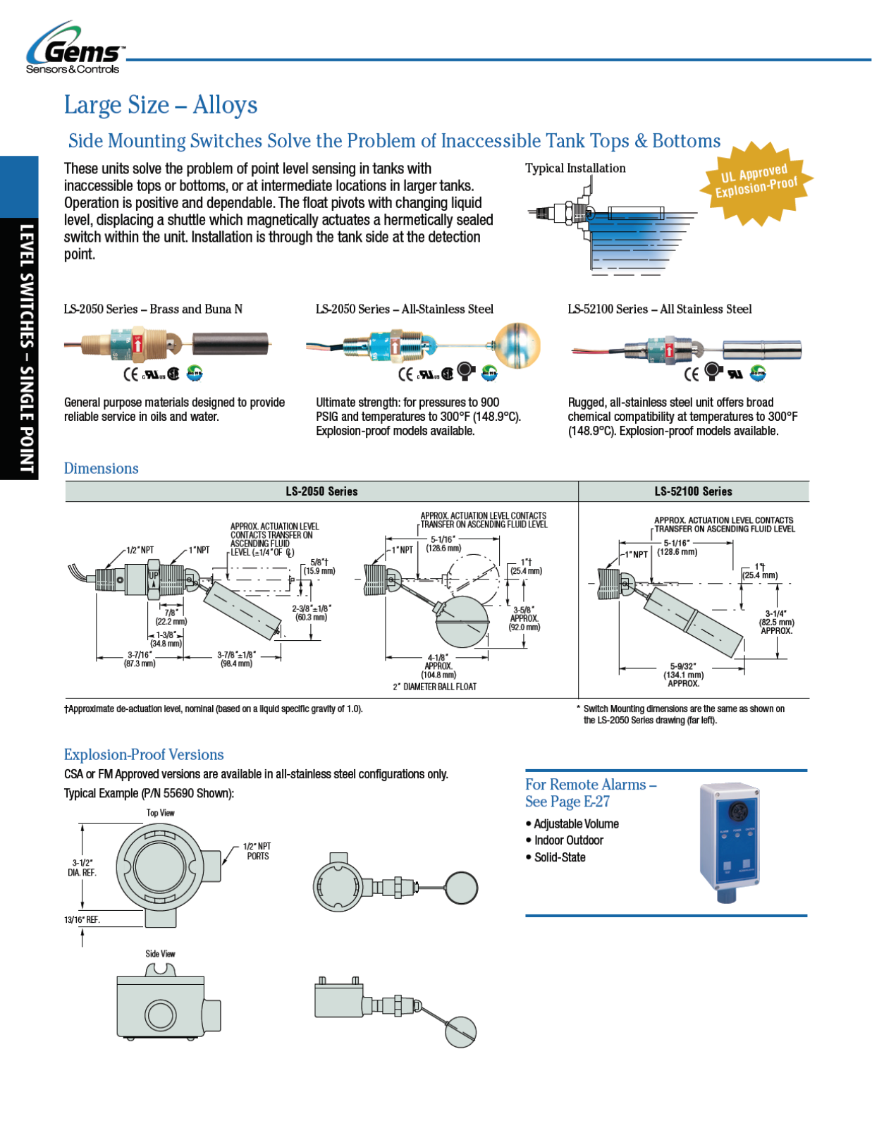 Gems Sensors & Controls Alloys Catalog Page