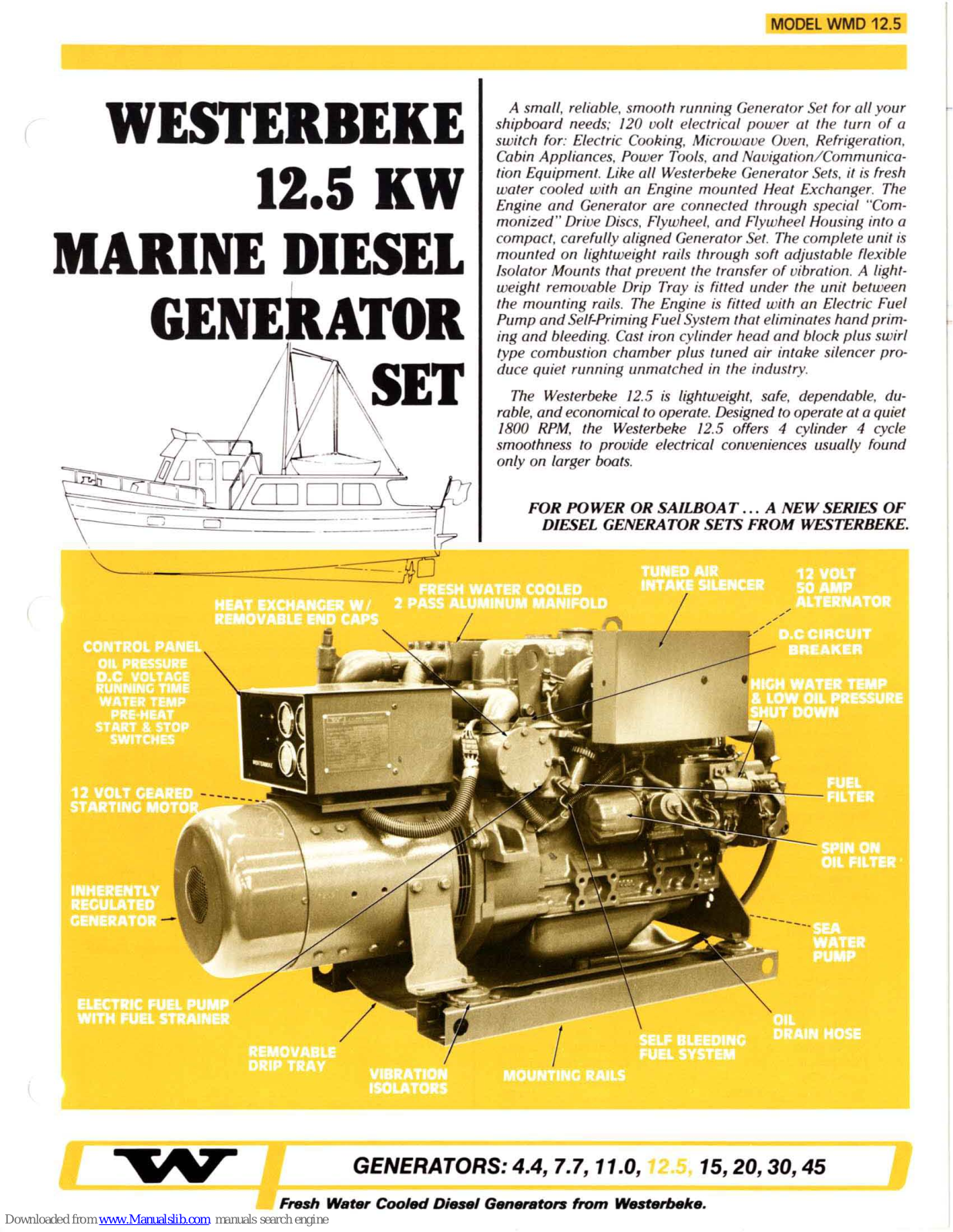 Westerbeke WMD12.5 Specification - ManualMachine.com