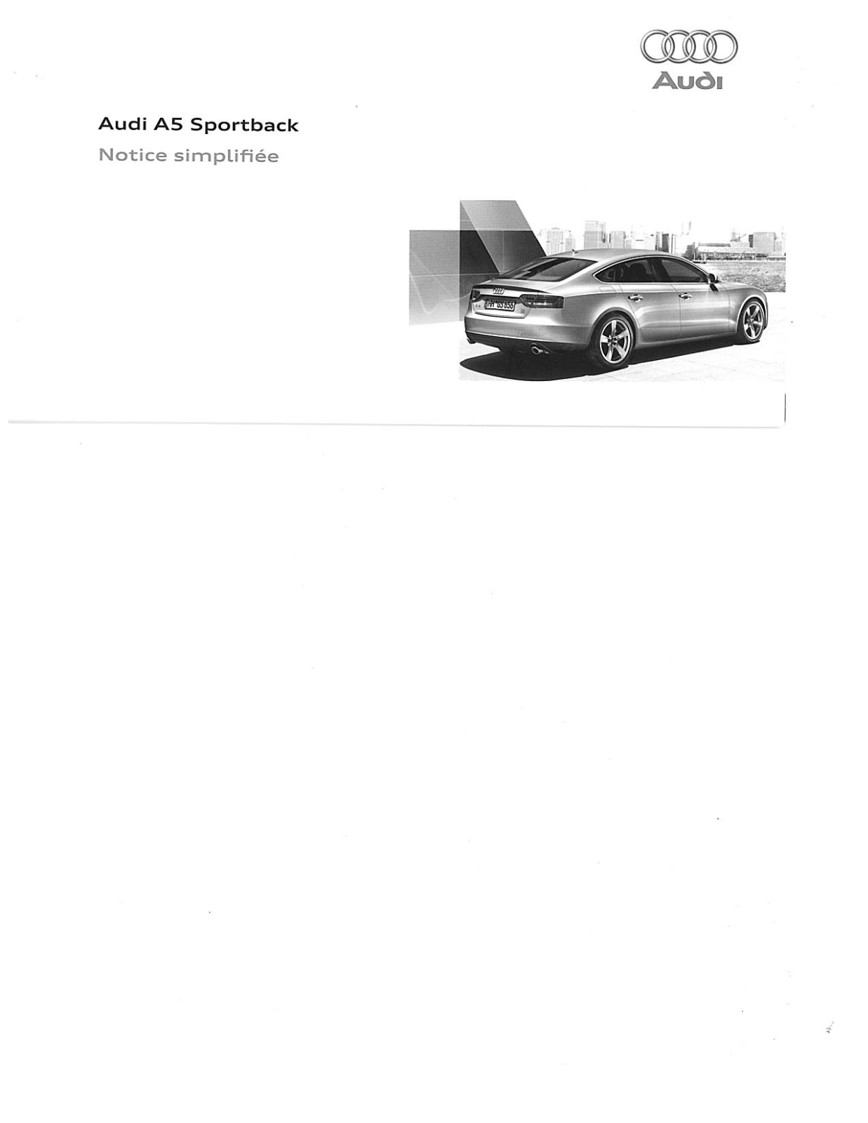 AUDI A5 User Manual