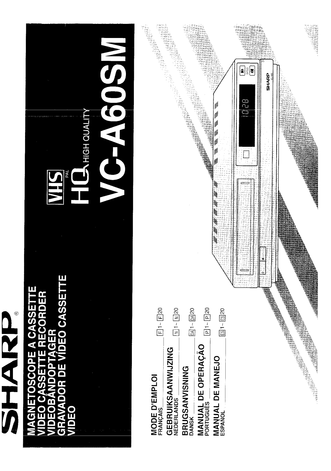 SHARP VC-A60SM User Manual