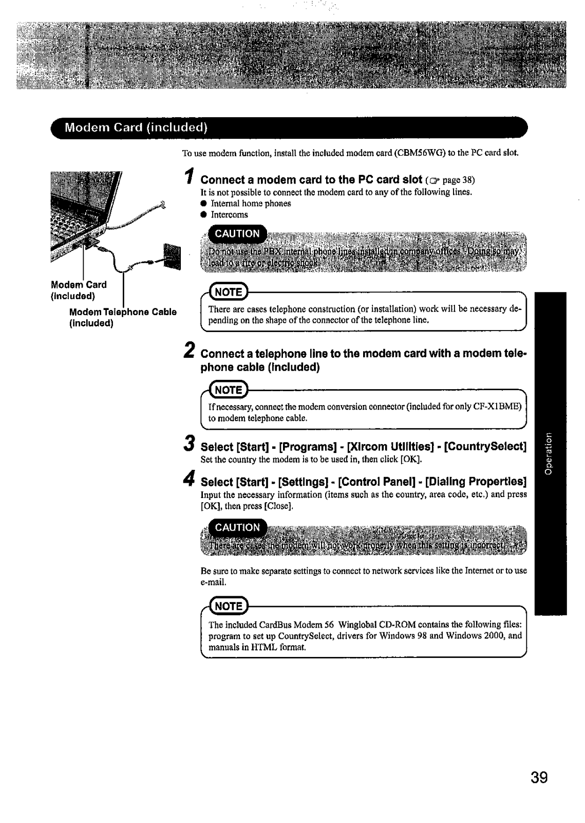 Panasonic CF-X1 User Manual