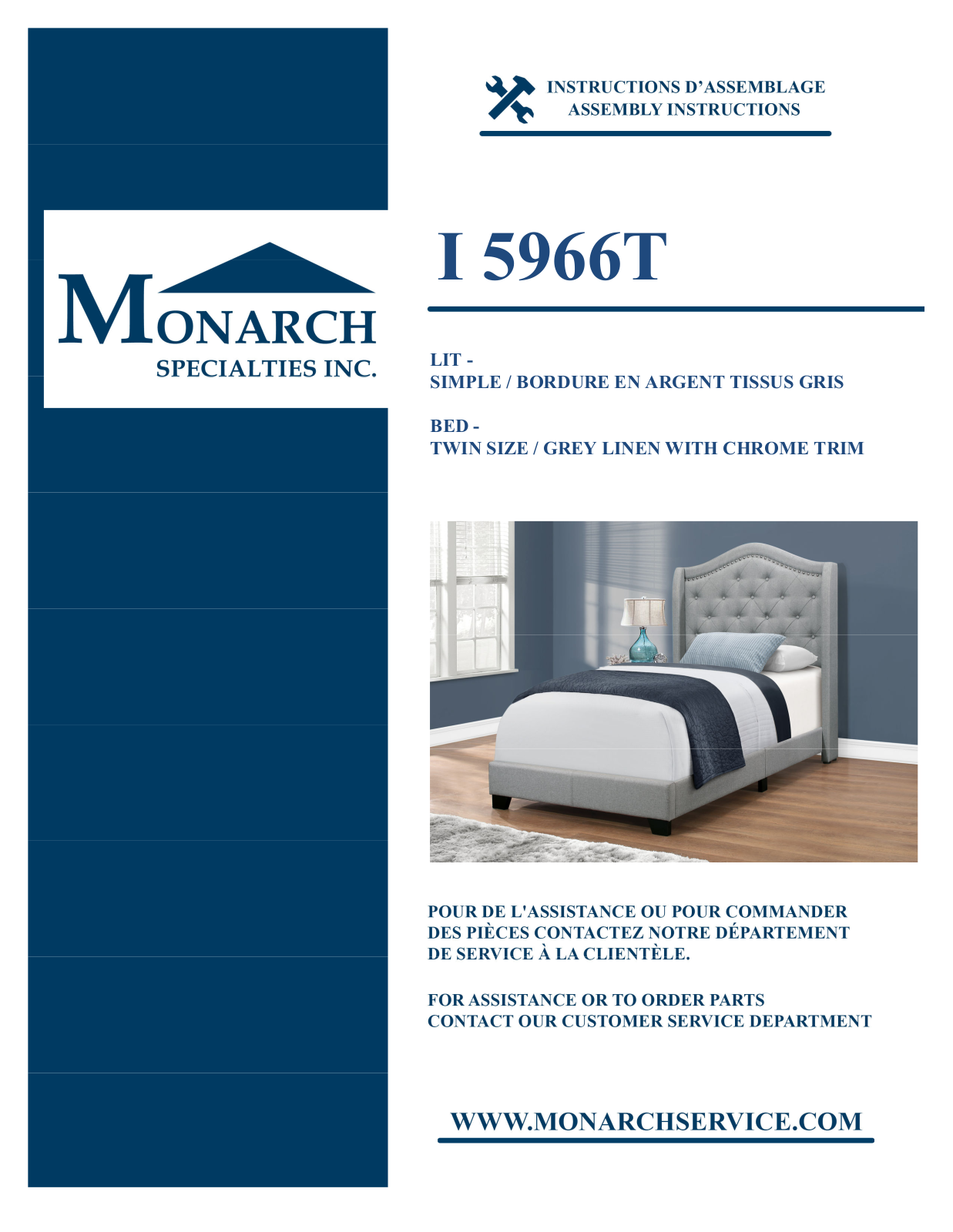 Monarch I5966T Assembly Guide